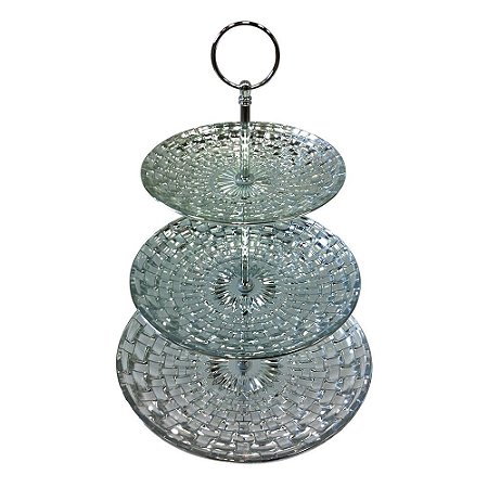 PRATOS PARA DOCES - 3 ANDARES - H 36 CM