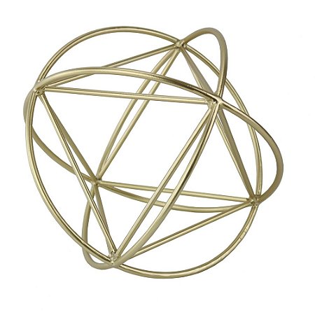 PECA DECORATIVA DE METAL DOURADO