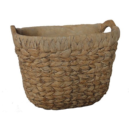CACHEPOT COM DESENHOS DE CORDA DE CIMENTO