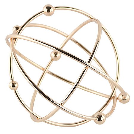 PECA DECORATIVA DE METAL 20,8CM X 20,8CM X 20,8CM