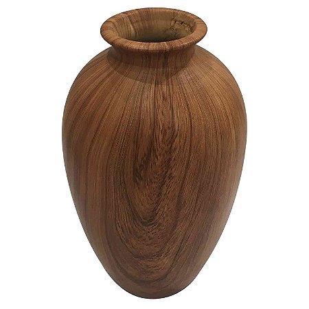 VASO DE CERAMICA ESTILO MADEIRA