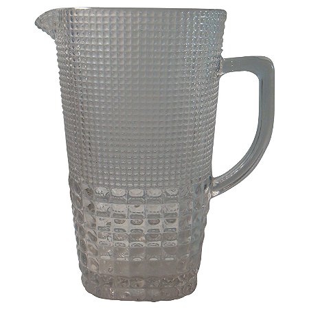 JARRA DE VIDRO TRANSPARENTE - 21 CM