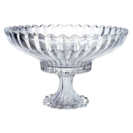 FRUTEIRA DE VIDRO CLASSICA 31,7CM X 31,7CM X 19CM