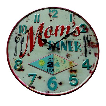 RELOGIO DE METAL 40CM X 40CM