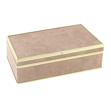 CAIXA DECORATIVA DE TECIDO 28CM X 14CM X 9CM