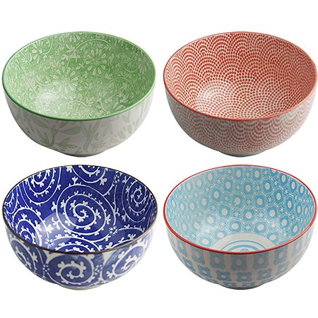 CJ DE CUMBUCAS DECORATIVO - 4 PCS - 16X9 CM 720ML