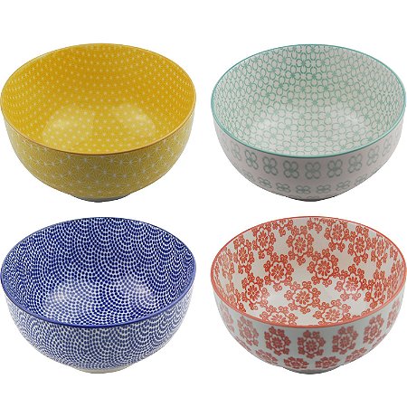 CJ DE CUMBUCAS DECORATIVO - 4 PCS - 16X9 CM 720ML