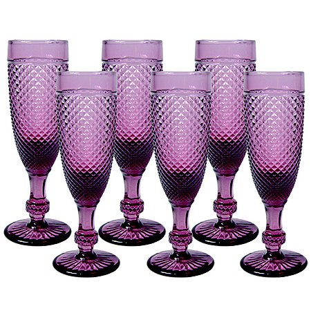 CJ DE 6 TACAS BICO DE JACA - VINHO