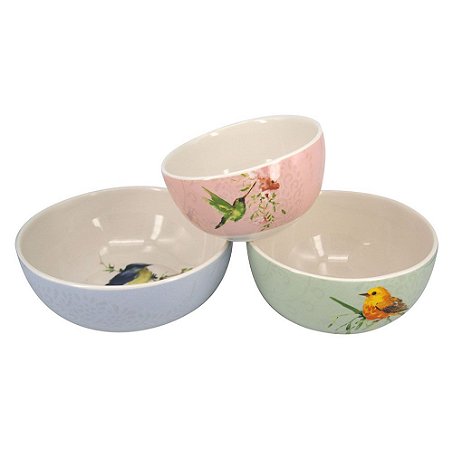 CJ DE BOWLS DE CERAMICA  3 PCS 19,1CM X 19,1CM X 7,1CM  13,7