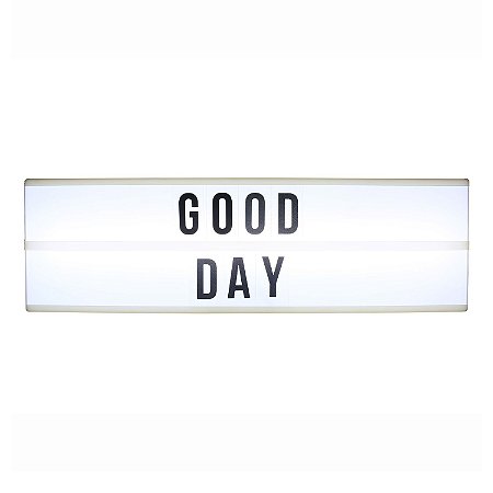LUMINARIA DE MESA LED (10 LEDS) COM 60 LETRAS 50CM X 15CM X
