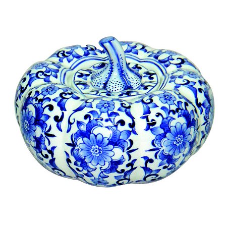 POTE DECORATIVO DE PORCELANA 20,8CM X 20,8CM X 14CM