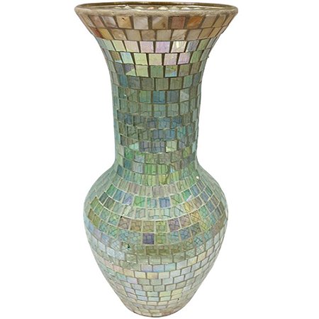 VASO DE MOSAICO  - D 19X38 CM