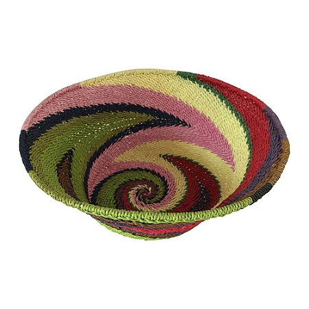 FRUTEIRA DE CORDA COLORIDA 31CM X 16CM