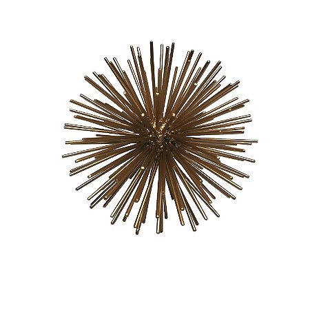 BOLA DECORATIVA EM METAL BRONZE 16CM