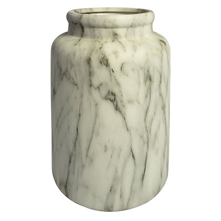 VASO DE CERAMICA MARMORIZADO 17,5CM X 17,5CM X 24CM