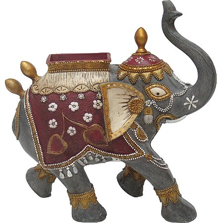 ELEFANTE DE RESINA - 26X12X27 CM