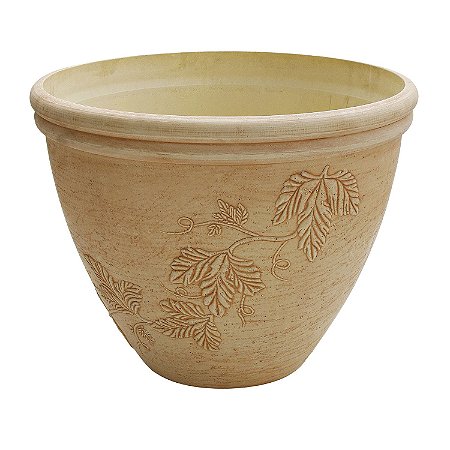 VASO DE FIBER CLAY MARFIM