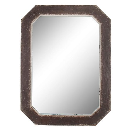 ESPELHO DECORATIVO COM MOLDURA DE MADEIRA 58,5CM X 78,5CM X