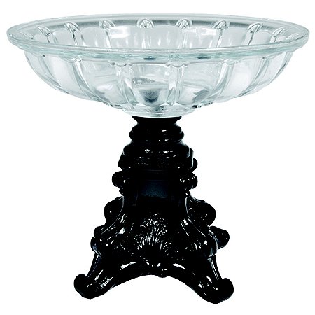 FRUTEIRA DECORATIVA DE RESINA E VIDRO - 30X27 CM