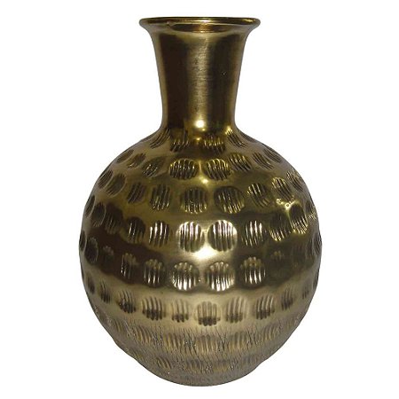 VASO DE CERAMICA DOURADO
