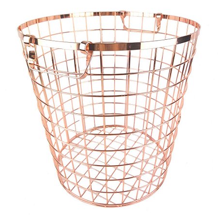 CESTA DE METAL COBRE 35CM X 33CM X 33CM