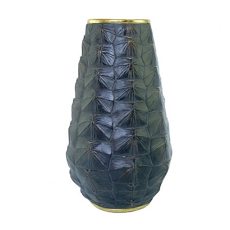 VASO DE RESINA COM DOURADO