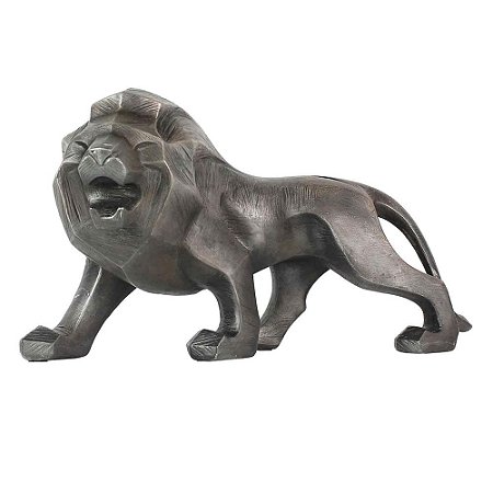 LEAO DE RESINA PRATA