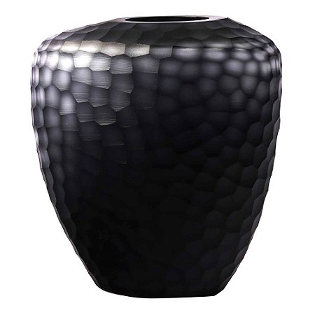 VASO DE VIDRO CINZA