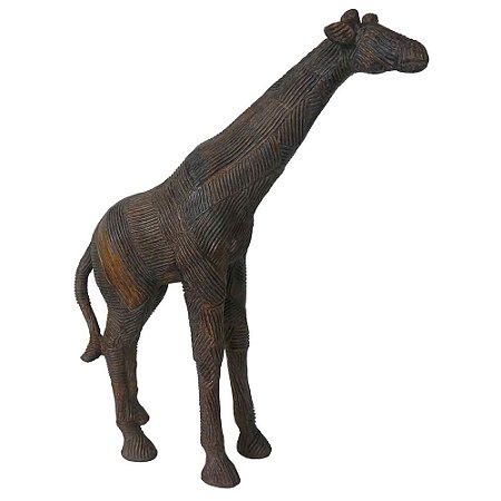 GIRAFA DE RESINA ESTILO BRONZE