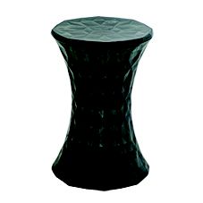 BANQUETA SEAT GARDEN DE ACRILICO PRETO 31CM X 31CM X 46,6CM