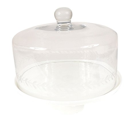 BOLEIRA DE VIDRO - H 31 X D 33 CM