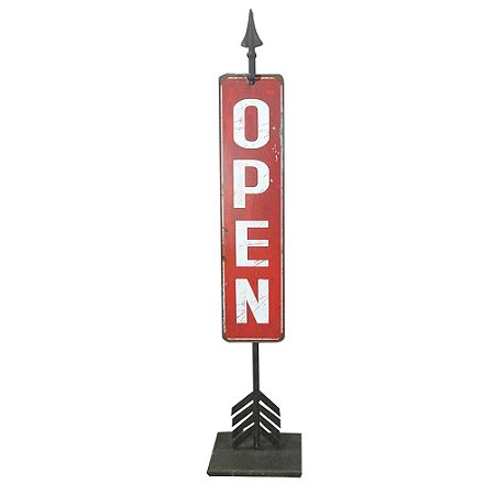 PLACA DECORATIVA DE METAL 18,5CM X 12,5CM X 93,5CM