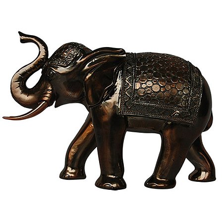 ELEFANTE DECORATIVO DE RESINA  - 26X10.5X18 CM