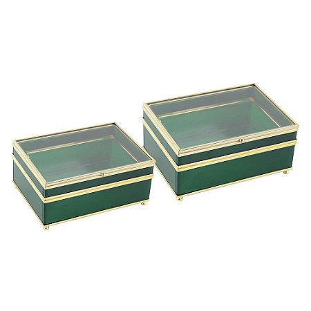 CONJ. DE CAIXAS  2 PCS G  18,2CM X 14,8CM X 8,5CM P  21CM X