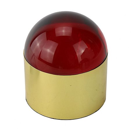 PECA DECORATIVA DE METAL E CRISTAL