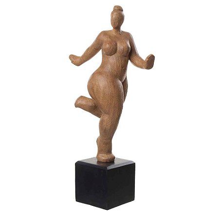 ESTATUETA DE RESINA DE MULHER