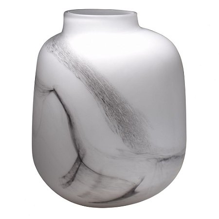 VASO DE VIDRO BRANCO