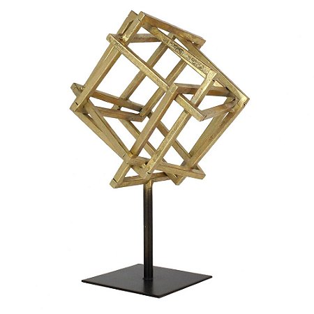 PECA DECORATIVA DE METAL DOURADO