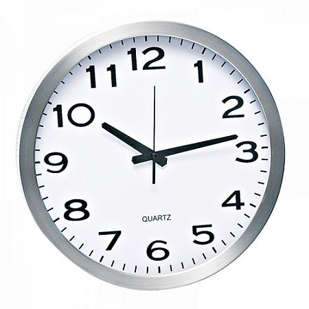 RELOGIO DECORATIVO DE PAREDE ALUMINIUM NATURAL