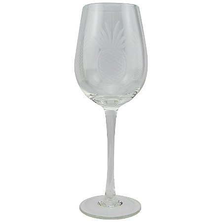 CJ DE COPOS DE VINHO COM DESIGN - 6 PCS - DIA 8 X H  24 CM