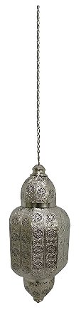 LANTERNA DE TETO DECORATIVA DE METAL 24CM X 24CM X 59CM