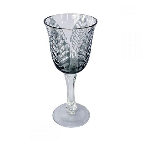 CJ TACAS DE VINHO DE VIDRO FUME  6 PCS 8,3CM X 8,3CM X 19CM