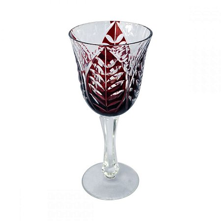 CJ TACASS DE VINHO DE VIDRO VERMELHA  6 PCS 8,3CM X 8,3CM X