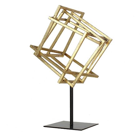 PECA DECORATIVA DE METAL DOURADO