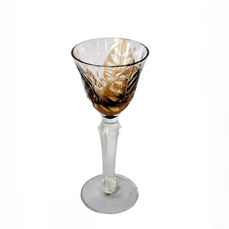 CJ TACASS DE LICOR DE VIDRO AMBAR  6 PCS 6CM X 6CM X 15,5CM