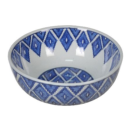 BOWL DE PORCELANA AZUL ESCURO 29CM X 11CM