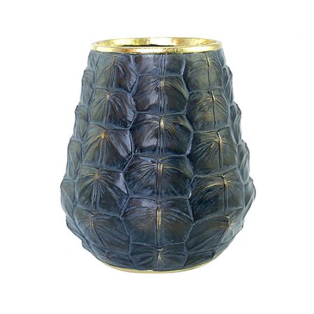 VASO DE RESINA COM DOURADO