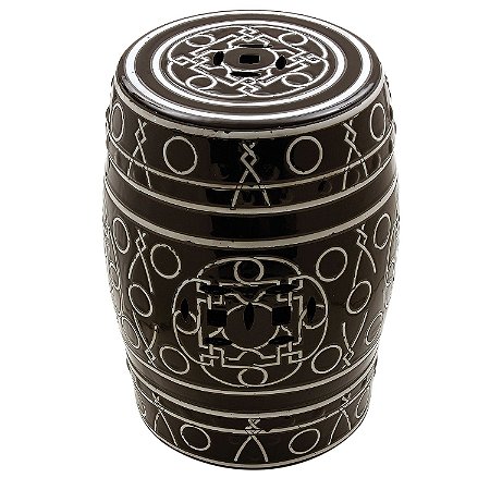 BANQUETA DE CERAMICA DECORATIVA