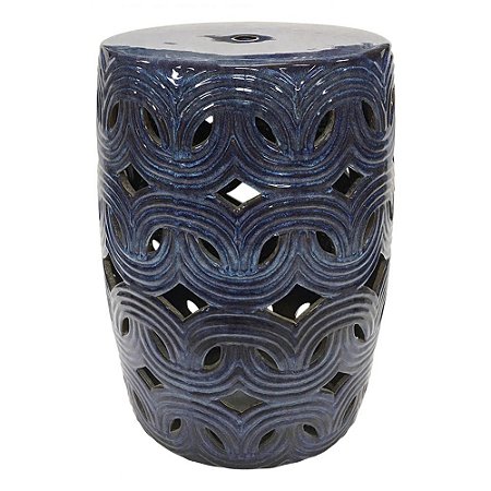 SEAT GARDEN EM CERAMICA AREIA E ROXO 33CM X 33CM X 45CM