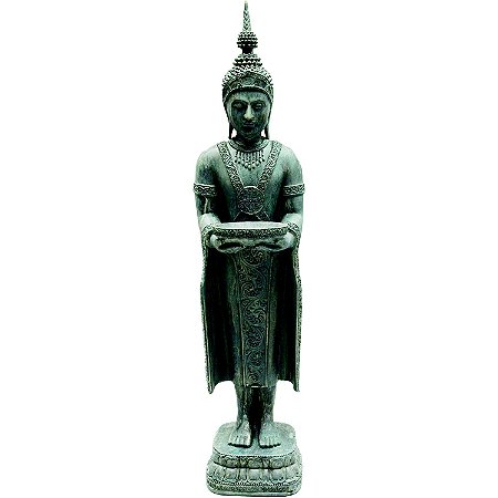 BUDHA DECORATIVO DE RESINA 21CM X 17,5CM X 76CM